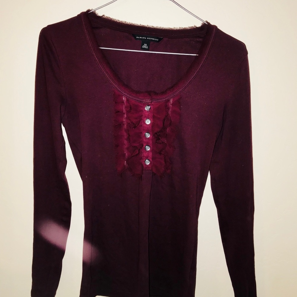 Banana Republic Deep Purple Shirt👚